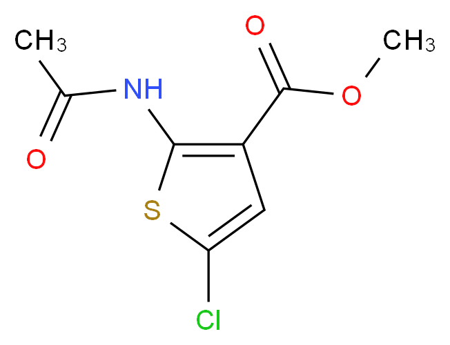 Methyl 2-(acetylamino)-5-chloro-3-thiophenecarboxylate_Molecular_structure_CAS_)