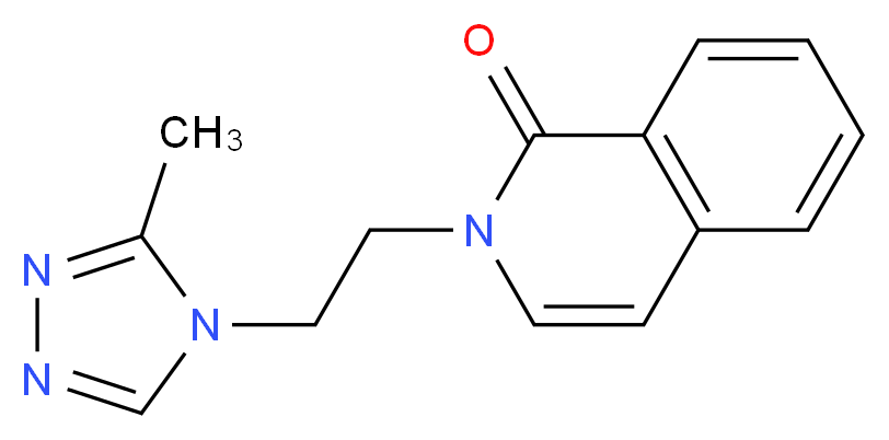 2-[2-(3-methyl-4H-1,2,4-triazol-4-yl)ethyl]isoquinolin-1(2H)-one_Molecular_structure_CAS_)