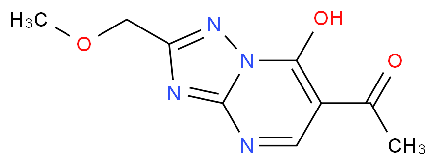 1-[7-Hydroxy-2-(methoxymethyl)[1,2,4]triazolo-[1,5-a]pyrimidin-6-yl]ethanone_Molecular_structure_CAS_)