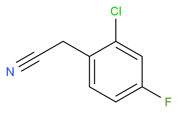 2-Chloro-4-fluorobenzyl cyanide_Molecular_structure_CAS_75279-56-0)