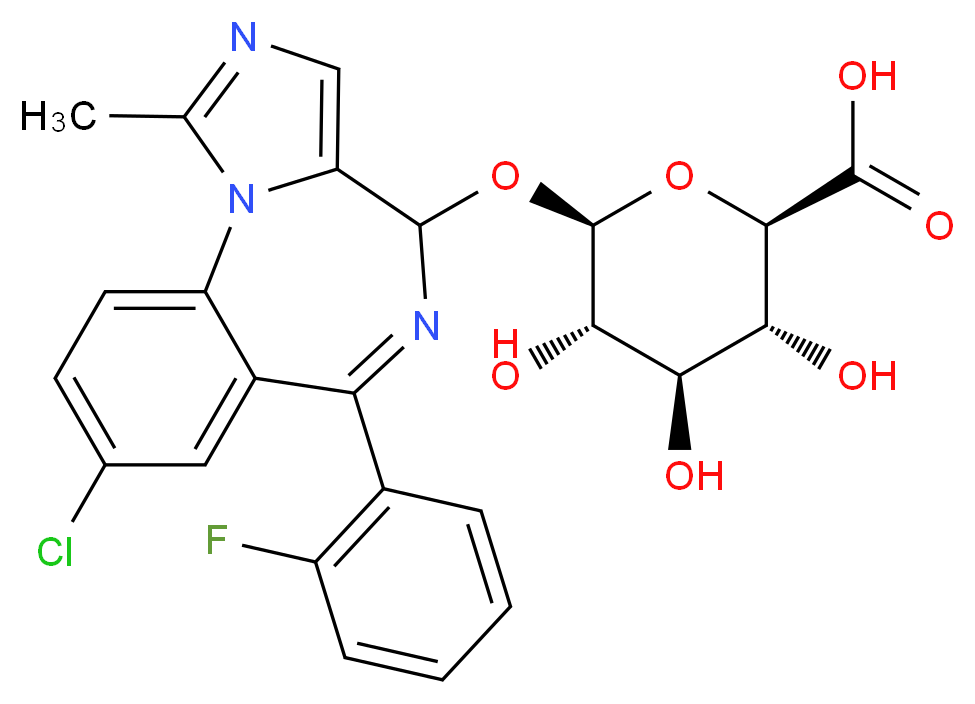 4-Hydroxy Midazolam β-D-Glucuronide(Mixture of Diastereomers)_Molecular_structure_CAS_81256-82-8)