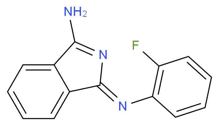 (1Z)-1-[(2-fluorophenyl)imino]-1H-isoindol-3-amine_Molecular_structure_CAS_)