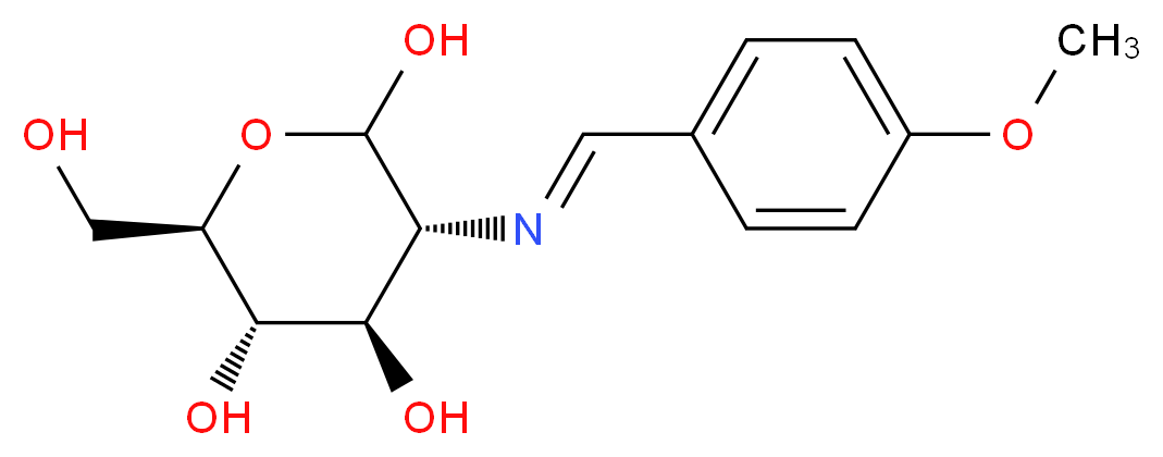 2-(4-Methoxybenzylidene)imino-2-deoxy-D-glucopyranose_Molecular_structure_CAS_51471-40-0)