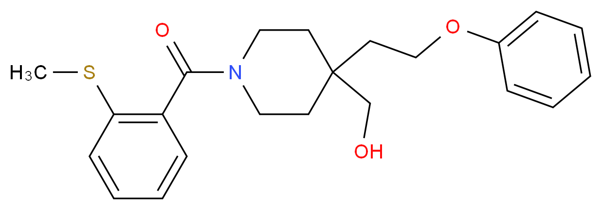 [1-[2-(methylthio)benzoyl]-4-(2-phenoxyethyl)-4-piperidinyl]methanol_Molecular_structure_CAS_)