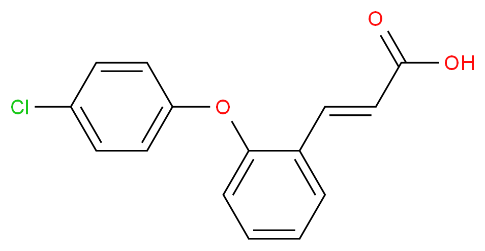 3-[2-(4-Chlorophenoxy)phenyl]acrylic acid_Molecular_structure_CAS_)