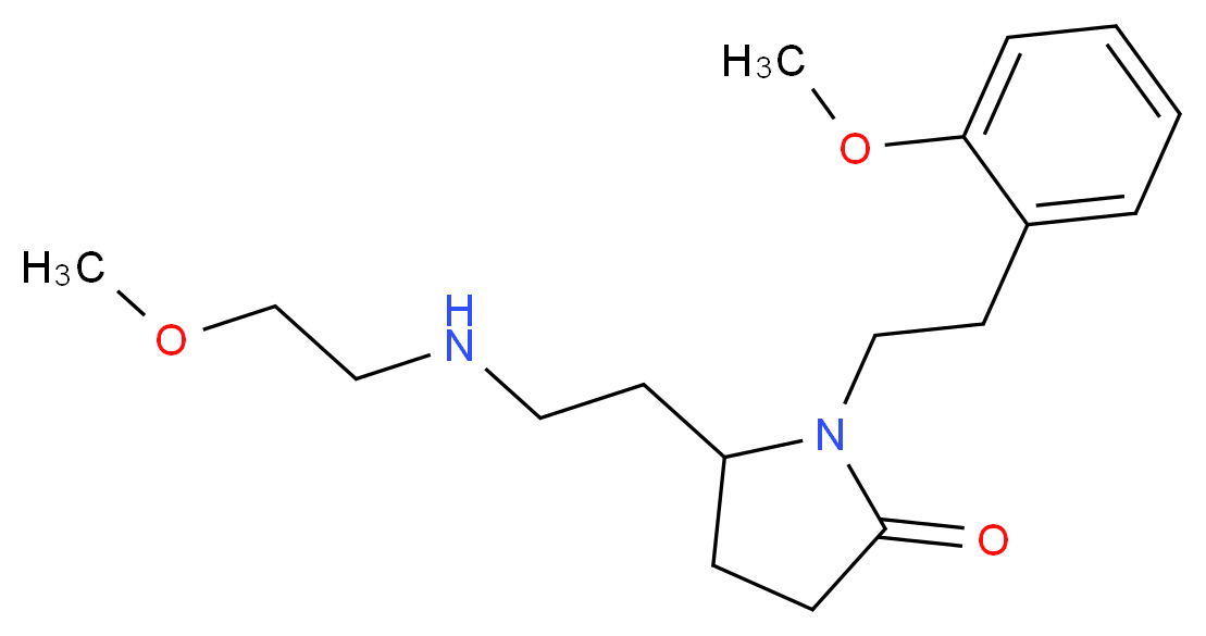 5-{2-[(2-methoxyethyl)amino]ethyl}-1-[2-(2-methoxyphenyl)ethyl]-2-pyrrolidinone_Molecular_structure_CAS_)