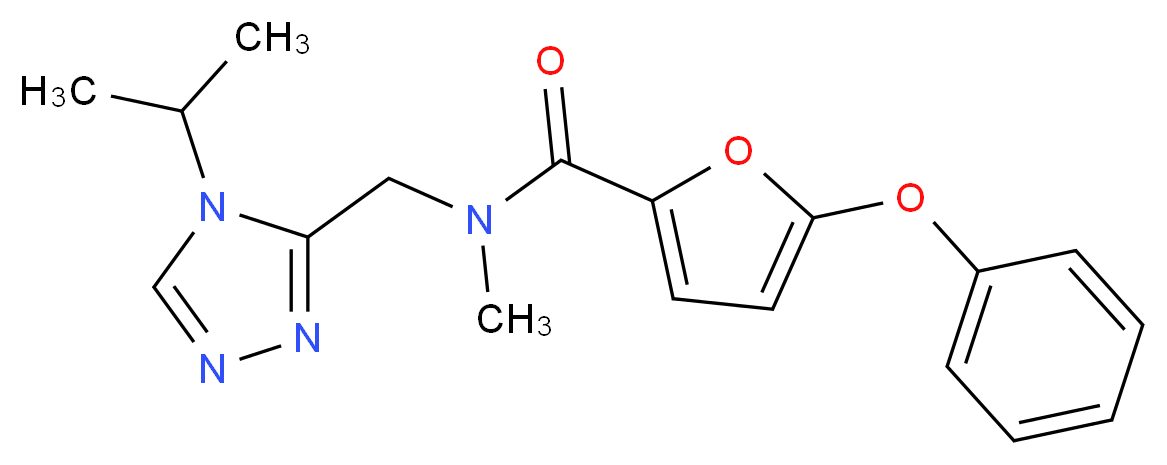 N-[(4-isopropyl-4H-1,2,4-triazol-3-yl)methyl]-N-methyl-5-phenoxy-2-furamide_Molecular_structure_CAS_)