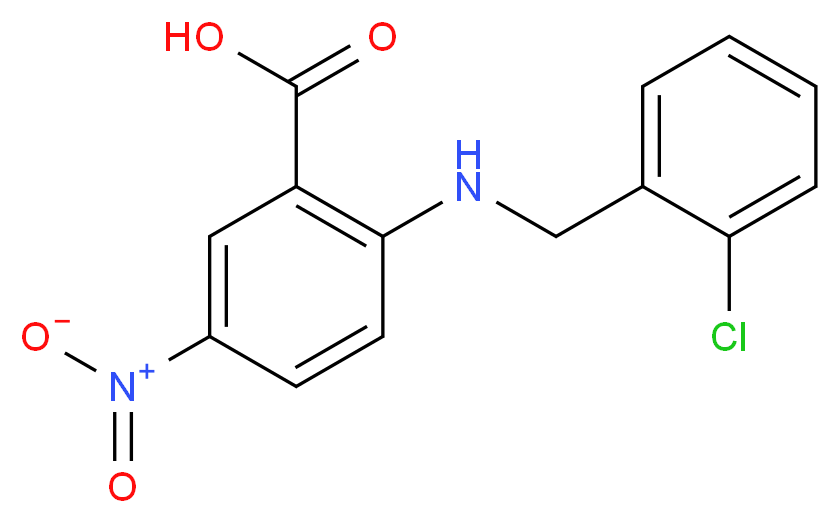 2-(2-Chloro-benzylamino)-5-nitro-benzoic acid_Molecular_structure_CAS_)