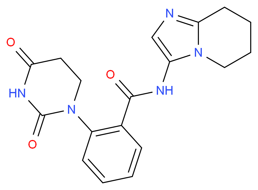 2-(2,4-dioxotetrahydropyrimidin-1(2H)-yl)-N-(5,6,7,8-tetrahydroimidazo[1,2-a]pyridin-3-yl)benzamide_Molecular_structure_CAS_)