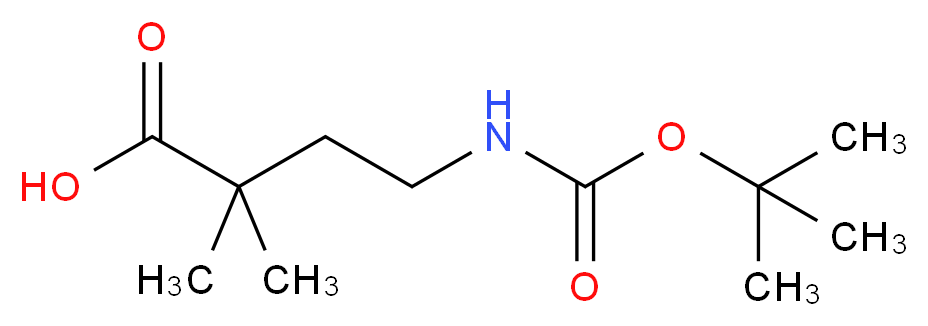 4-(tert-butoxycarbonylamino)-2,2-dimethylbutanoic acid_Molecular_structure_CAS_153039-17-9)