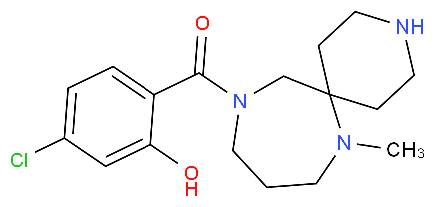 5-chloro-2-[(7-methyl-3,7,11-triazaspiro[5.6]dodec-11-yl)carbonyl]phenol_Molecular_structure_CAS_)