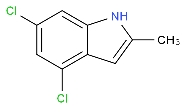 4,6-Dichloro-2-methyl-1H-indole_Molecular_structure_CAS_886362-21-6)