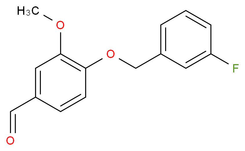 4-[(3-Fluorobenzyl)oxy]-3-methoxybenzaldehyde_Molecular_structure_CAS_)