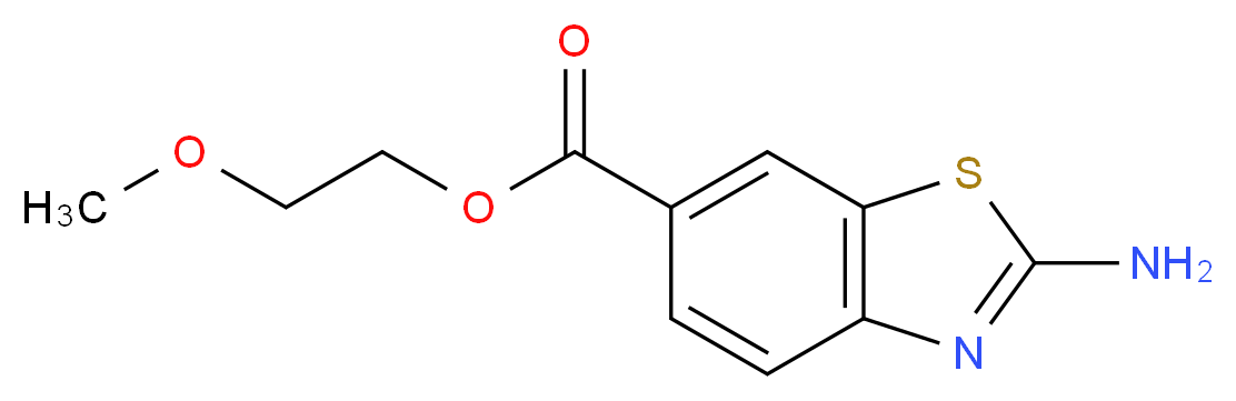 2-Amino-benzothiazole-6-carboxylic acid 2-methoxy-ethyl ester_Molecular_structure_CAS_436088-66-3)
