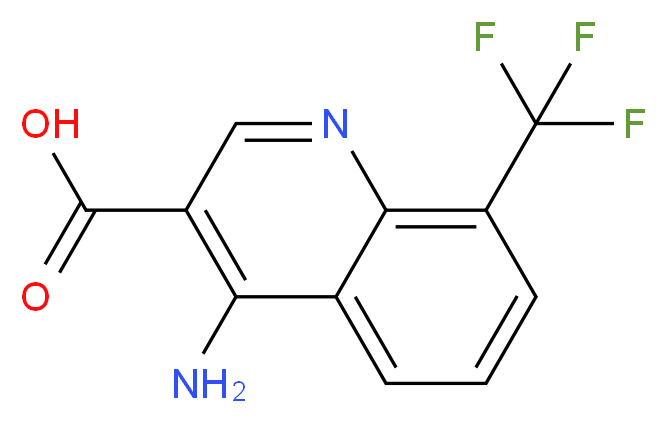4-amino-8-(trifluoromethyl)quinoline-3-carboxylic acid_Molecular_structure_CAS_)