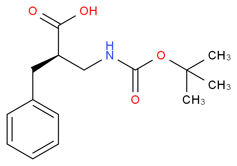 (2R)-2-Benzyl-3-[(tert-butoxycarbonyl)amino]propanoic acid_Molecular_structure_CAS_)