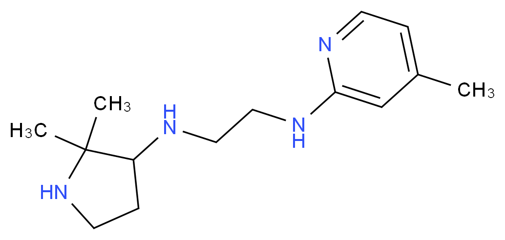 N-(2,2-dimethylpyrrolidin-3-yl)-N'-(4-methylpyridin-2-yl)ethane-1,2-diamine_Molecular_structure_CAS_)