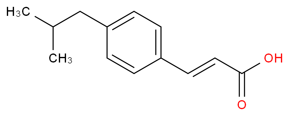 3-[4-(2-methylpropyl)phenyl]prop-2-enoic acid_Molecular_structure_CAS_)
