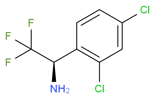 (1R)-1-(2,4-DICHLOROPHENYL)-2,2,2-TRIFLUOROETHYLAMINE_Molecular_structure_CAS_)