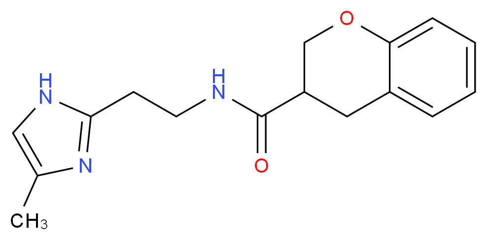 N-[2-(4-methyl-1H-imidazol-2-yl)ethyl]chromane-3-carboxamide_Molecular_structure_CAS_)