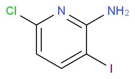 6-Chloro-3-iodopyridin-2-amine_Molecular_structure_CAS_800402-06-6)