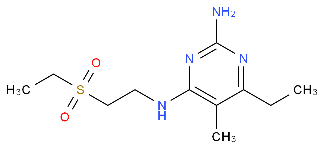 6-ethyl-N~4~-[2-(ethylsulfonyl)ethyl]-5-methylpyrimidine-2,4-diamine_Molecular_structure_CAS_)