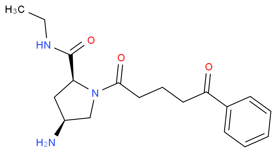 (4S)-4-amino-N-ethyl-1-(5-oxo-5-phenylpentanoyl)-L-prolinamide_Molecular_structure_CAS_)