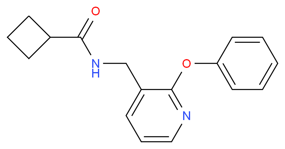 N-[(2-phenoxy-3-pyridinyl)methyl]cyclobutanecarboxamide_Molecular_structure_CAS_)