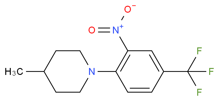 1-[2-Nitro-4-(trifluoromethyl)phenyl]-4-methylpiperidine_Molecular_structure_CAS_)