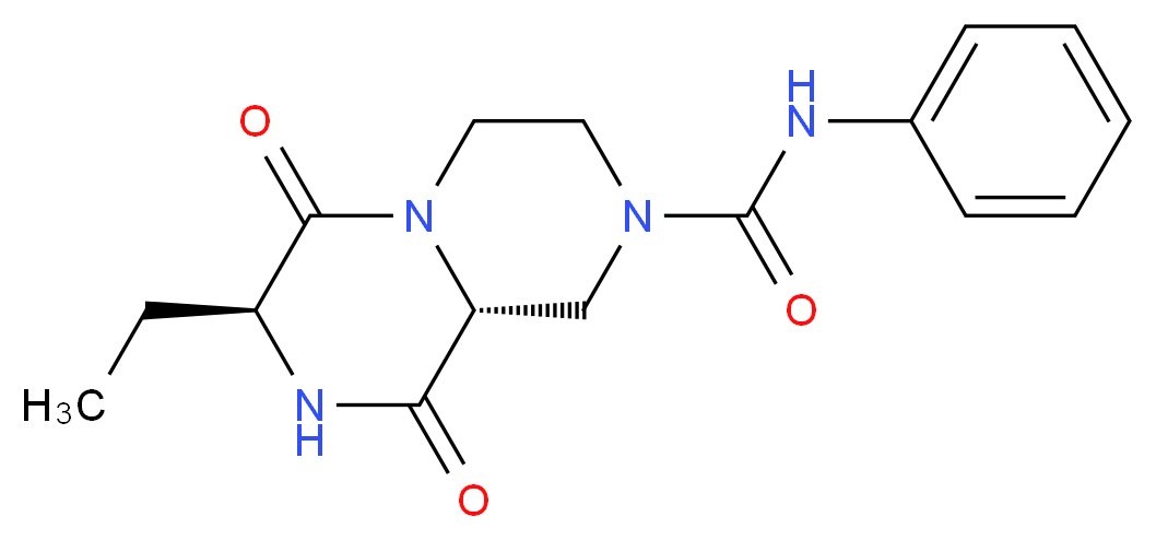 (7S,9aR)-7-ethyl-6,9-dioxo-N-phenyloctahydro-2H-pyrazino[1,2-a]pyrazine-2-carboxamide_Molecular_structure_CAS_)