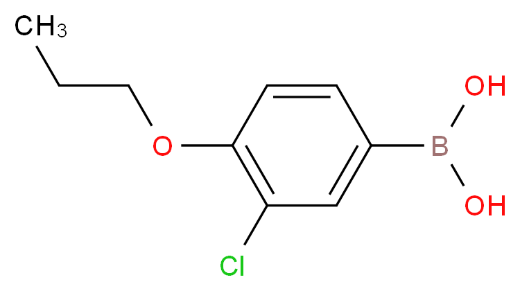 3-Chloro-4-propoxyphenylboronic acid_Molecular_structure_CAS_480438-57-1)