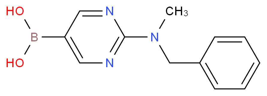 (2-[BENZYL(METHYL)AMINO]PYRIMIDIN-5-YL)BORONIC ACID_Molecular_structure_CAS_)