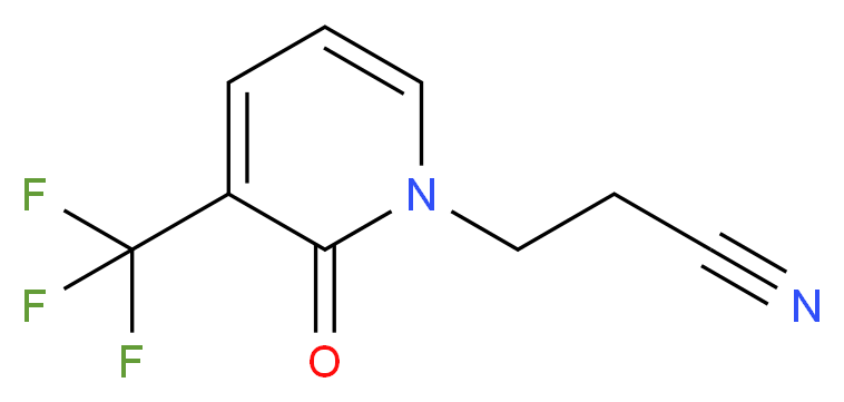 1-(2-Cyanoethyl)-3-(trifluoromethyl)pyridin-2(1H)-one 97%_Molecular_structure_CAS_175277-60-8)