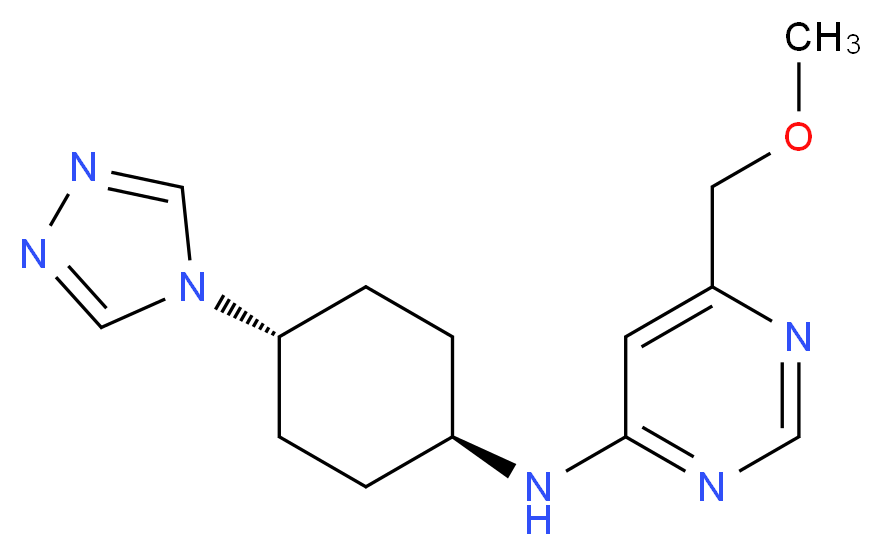 6-(methoxymethyl)-N-[trans-4-(4H-1,2,4-triazol-4-yl)cyclohexyl]pyrimidin-4-amine_Molecular_structure_CAS_)