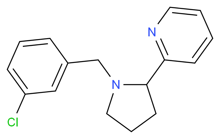 2-[1-(3-chlorobenzyl)pyrrolidin-2-yl]pyridine_Molecular_structure_CAS_)