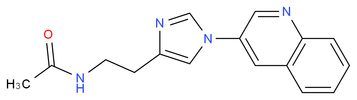 N-[2-(1-quinolin-3-yl-1H-imidazol-4-yl)ethyl]acetamide_Molecular_structure_CAS_)