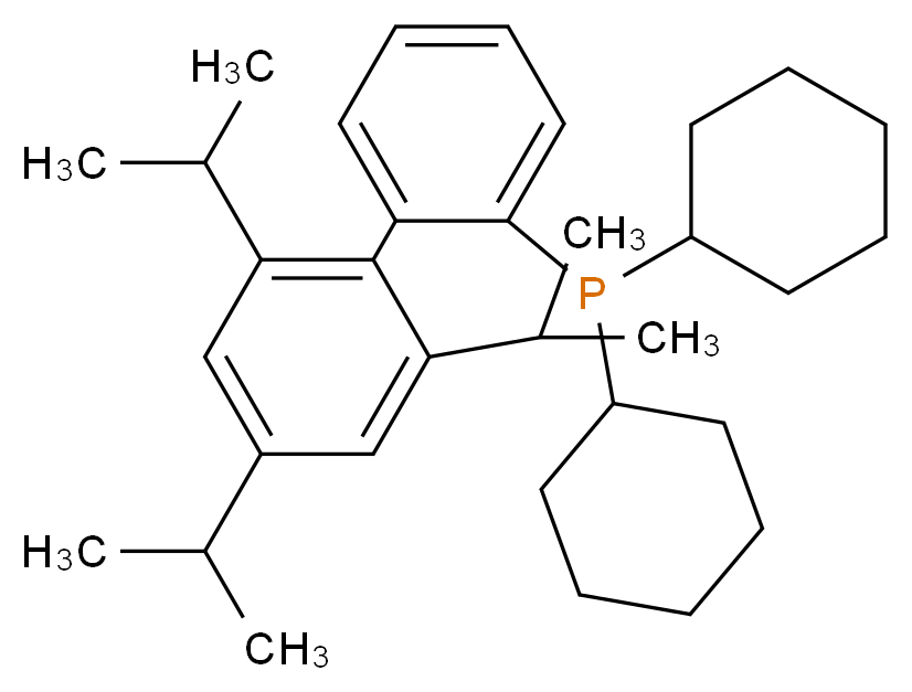 Dicyclohexyl(2',4',6'-triisopropyl-[1,1'-biphenyl]-2-yl)phosphine_Molecular_structure_CAS_564483-18-7)