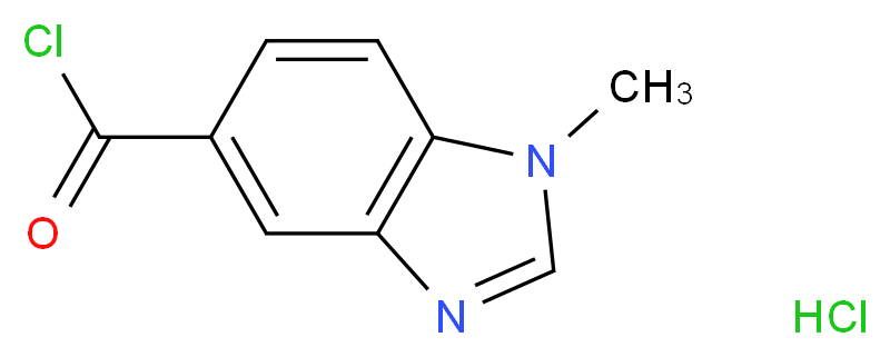 1-Methyl-1H-benzimidazole-5-carbonyl chloride hydrochloride_Molecular_structure_CAS_906352-57-6)