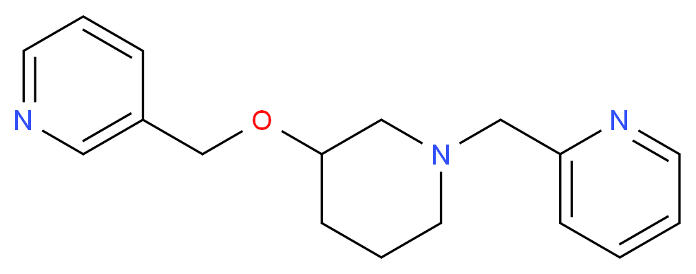 2-{[3-(3-pyridinylmethoxy)-1-piperidinyl]methyl}pyridine_Molecular_structure_CAS_)