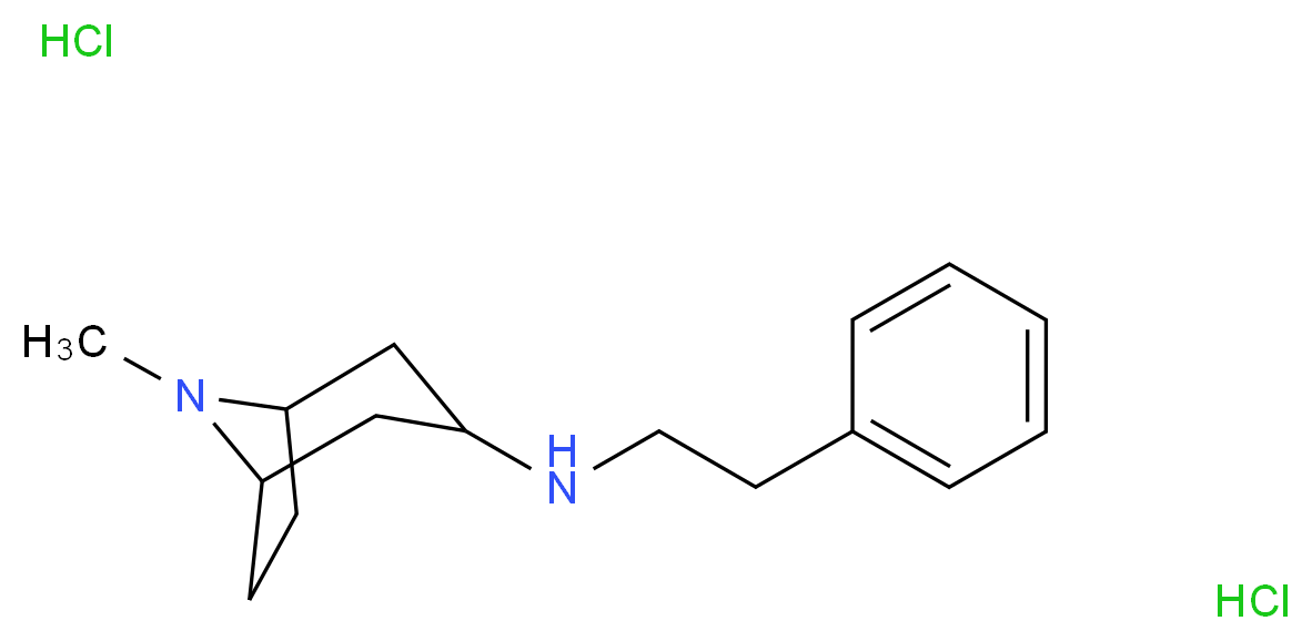 (8-Methyl-8-aza-bicyclo[3.2.1]oct-3-yl)-phenethyl-amine dihydrochloride_Molecular_structure_CAS_465534-76-3)