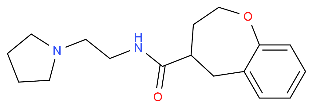 N-(2-pyrrolidin-1-ylethyl)-2,3,4,5-tetrahydro-1-benzoxepine-4-carboxamide_Molecular_structure_CAS_)