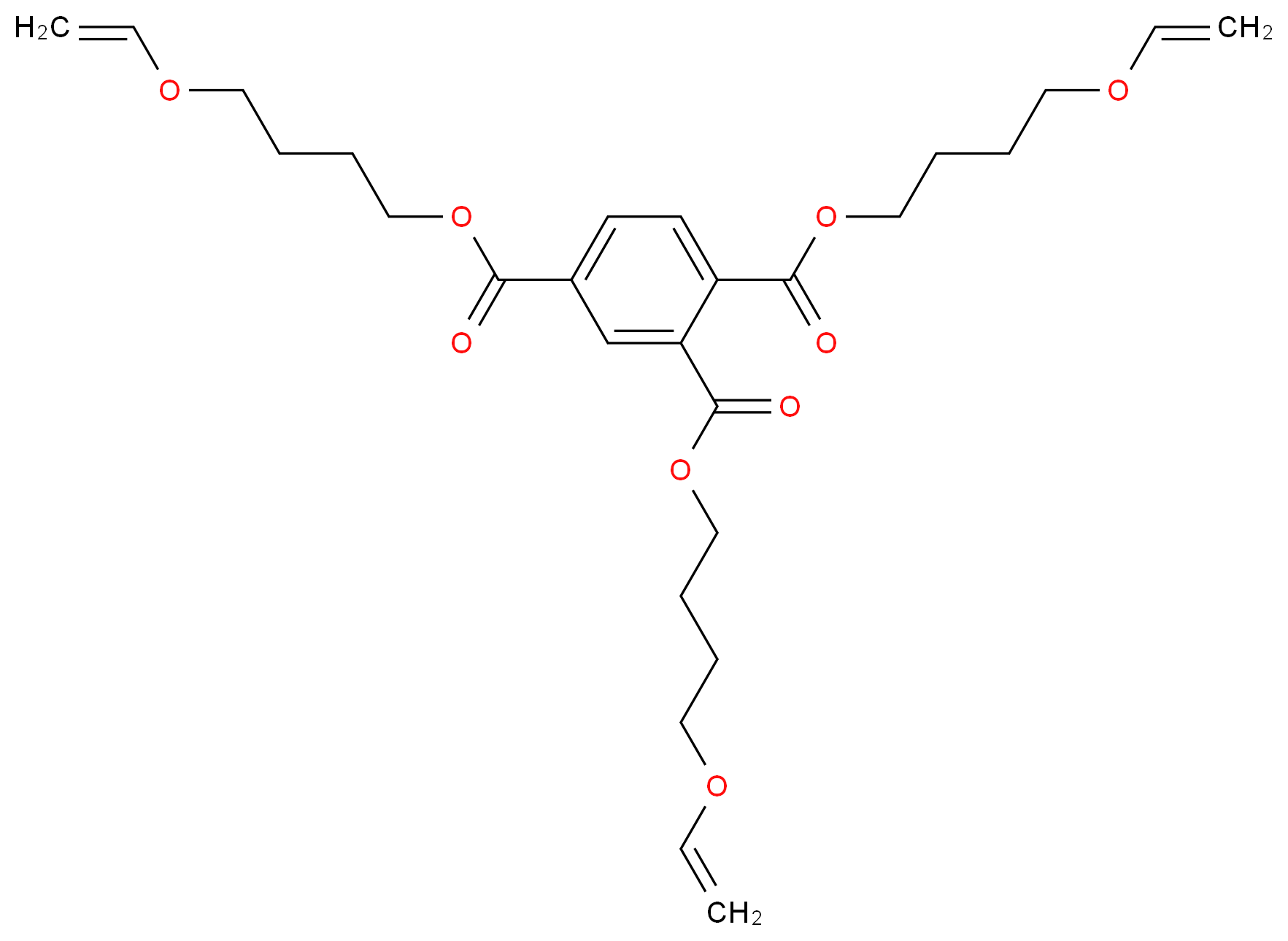 Tris[4-(vinyloxy)butyl] trimellitate_Molecular_structure_CAS_196109-17-8)