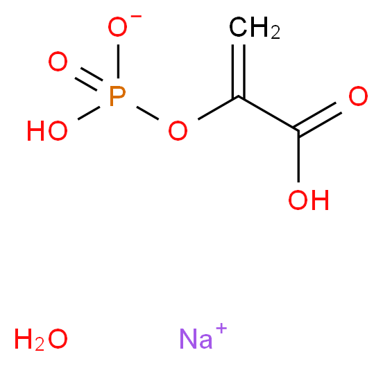 Phospho(enol)pyruvic acid monosodium salt hydrate_Molecular_structure_CAS_53823-68-0(anhydrous))