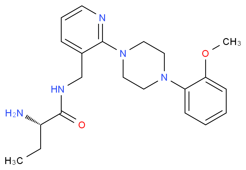 (2S)-2-amino-N-({2-[4-(2-methoxyphenyl)piperazin-1-yl]pyridin-3-yl}methyl)butanamide_Molecular_structure_CAS_)