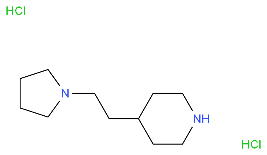 4-[2-(1-Pyrrolidinyl)ethyl]piperidine dihydrochloride_Molecular_structure_CAS_)