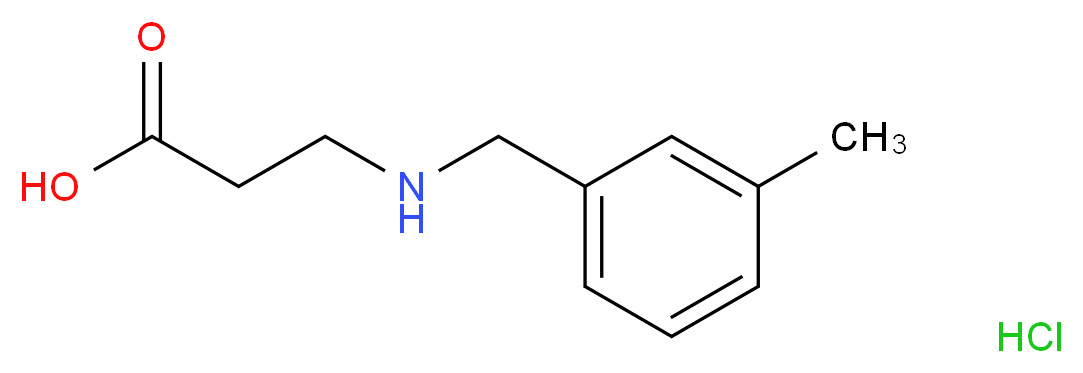 3-[(3-methylbenzyl)amino]propanoic acid hydrochloride_Molecular_structure_CAS_)