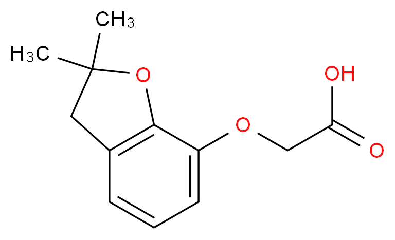 (2,2-Dimethyl-2,3-dihydro-benzofuran-7-yloxy)-acetic acid_Molecular_structure_CAS_)