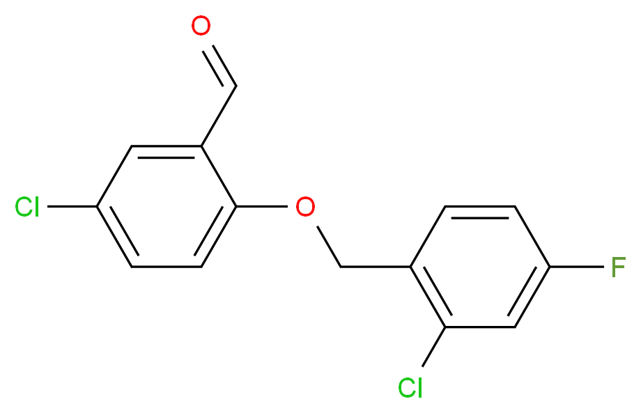 5-chloro-2-[(2-chloro-4-fluorobenzyl)oxy]benzaldehyde_Molecular_structure_CAS_667436-66-0)