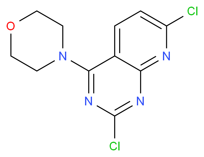 4-(2,7-Dichloropyrido[2,3-d]-pyrimidin-4-yl)morpholine_Molecular_structure_CAS_938443-21-1)