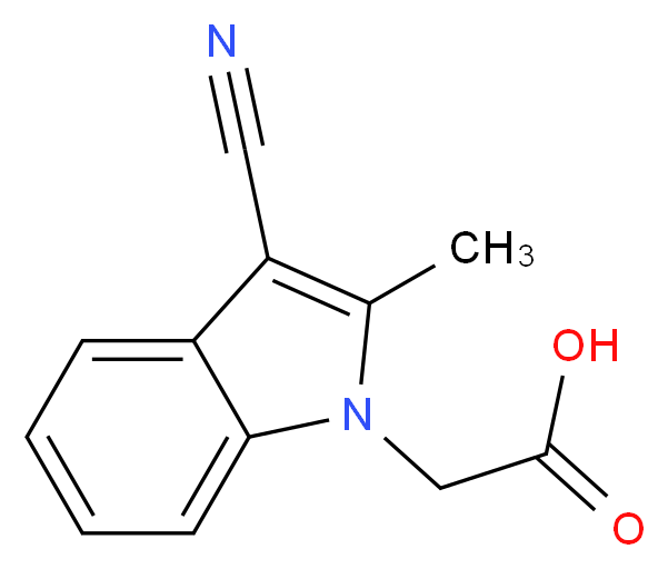 (3-Cyano-2-methyl-indol-1-yl)-acetic acid_Molecular_structure_CAS_531544-17-9)
